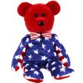 Liberty Red Bear Beanie Baby