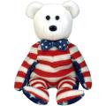Liberty White Bear Beanie Baby