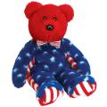 Liberty Red Bear Beanie Buddy
