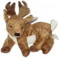 Roxie the Reindeer Beanie Baby with black nose