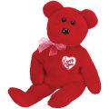 Secret Ty Valentine's Day Beanie Baby Bear