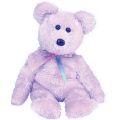 Sherbet Lavendar Beanie Baby Teddy Bear