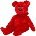 Sizzle Red Ty Beanie Baby Bear