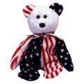 Spangle Blue Beanie Baby Bear