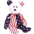 Spangle White Beanie Baby Bear